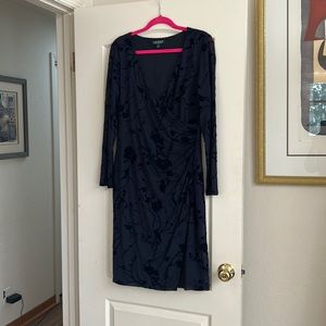 Navy Ralph Lauren velvet dress
